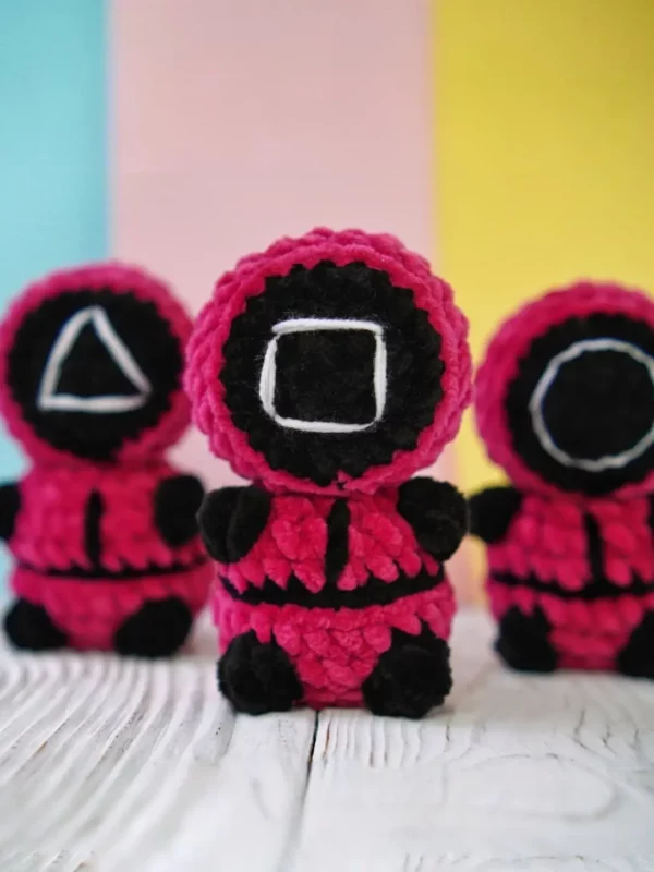 Squid Game Pink Soldier Free Crochet Pattern