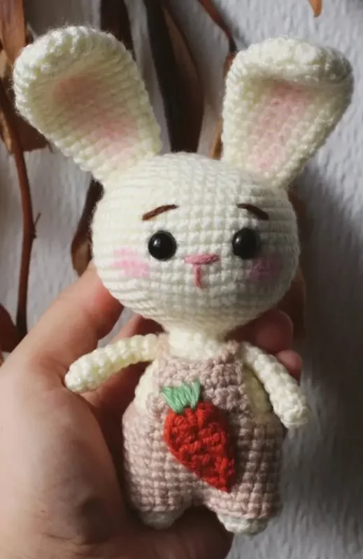 Sweet Bunny in Overalls