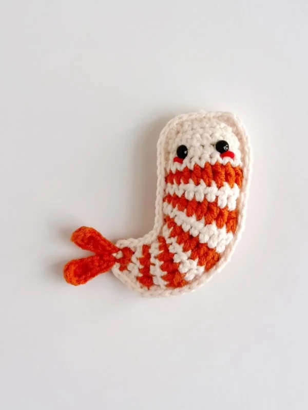 Amigurumi Striped Shrimp Free Crochet Pattern