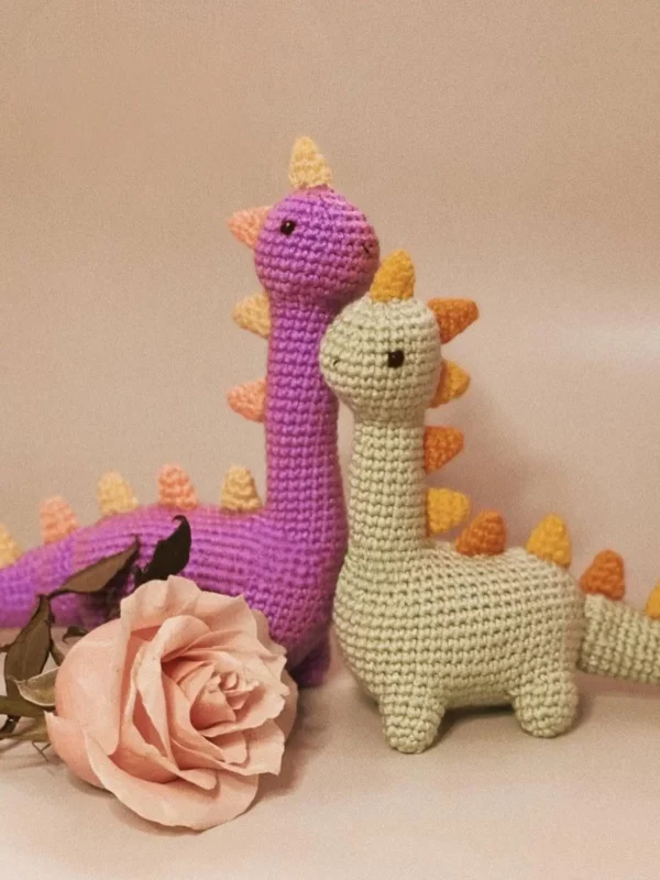 Adorable Amigurumi Dinosaur Free Pattern