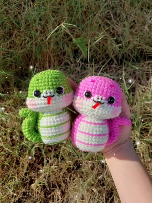 Lucky Baby Snake Amigurumi Free Pattern