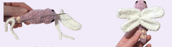 Dragonfly sewing wings