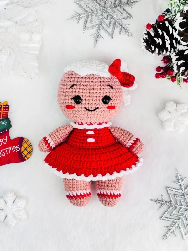 Amigurumi Gingerbread Girl Doll Free Pattern