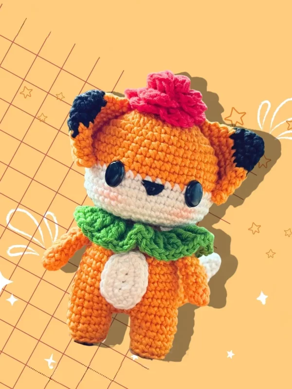 Flower Fox Amigurumi Free Crochet Pattern
