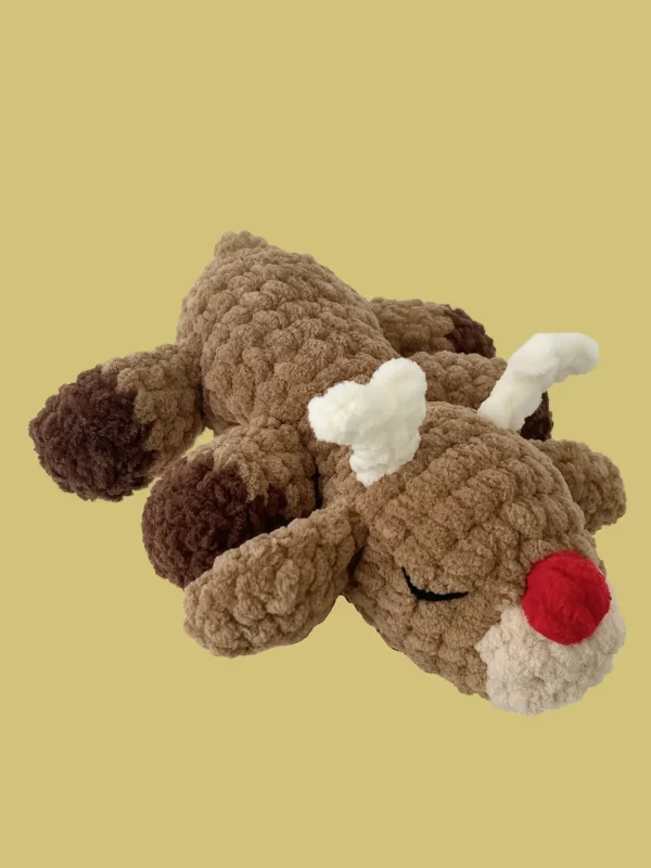 Sleepy Reindeer Amigurumi Free Crochet Pattern