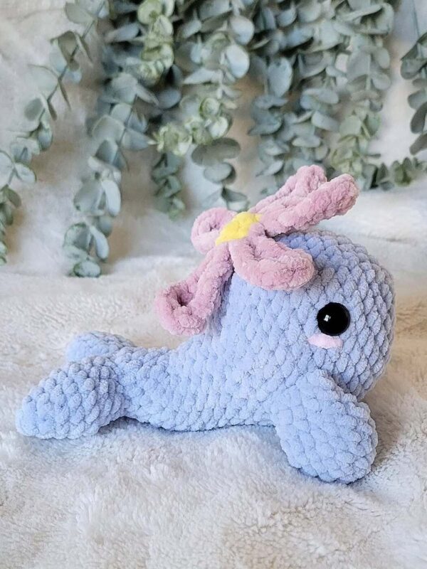 Cute Whale with Flower Amigurumi