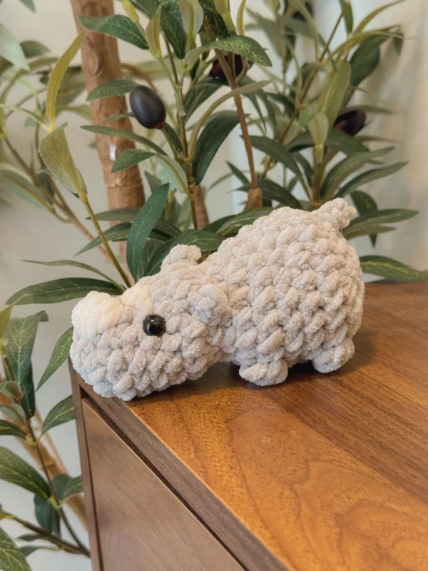 Free No-Sew Baby Rhino Amigurumi