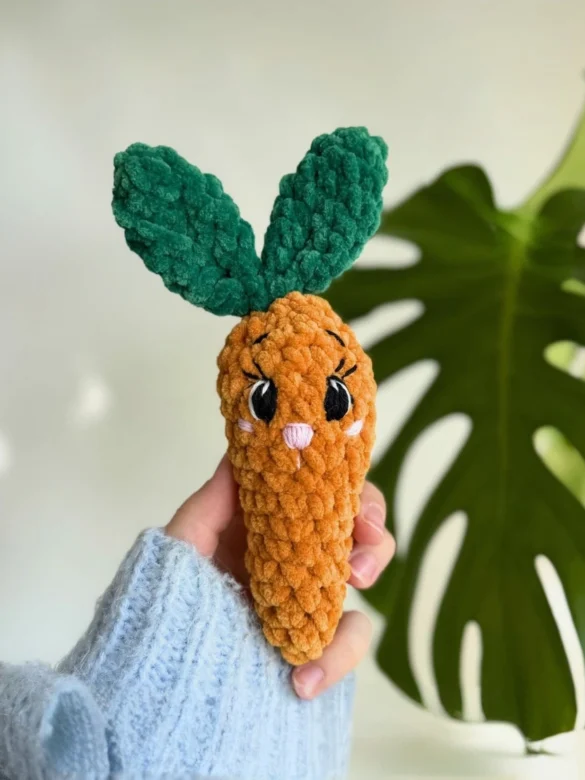 Adorable Carrot Bunny Amigurumi Free Pattern