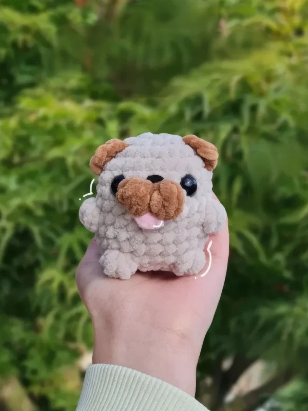 Chubby Baby Pug Dog Free Crochet Pattern