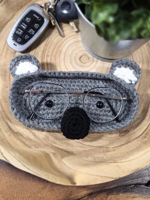 Cute Koala Glasses Holder Free Crochet Pattern