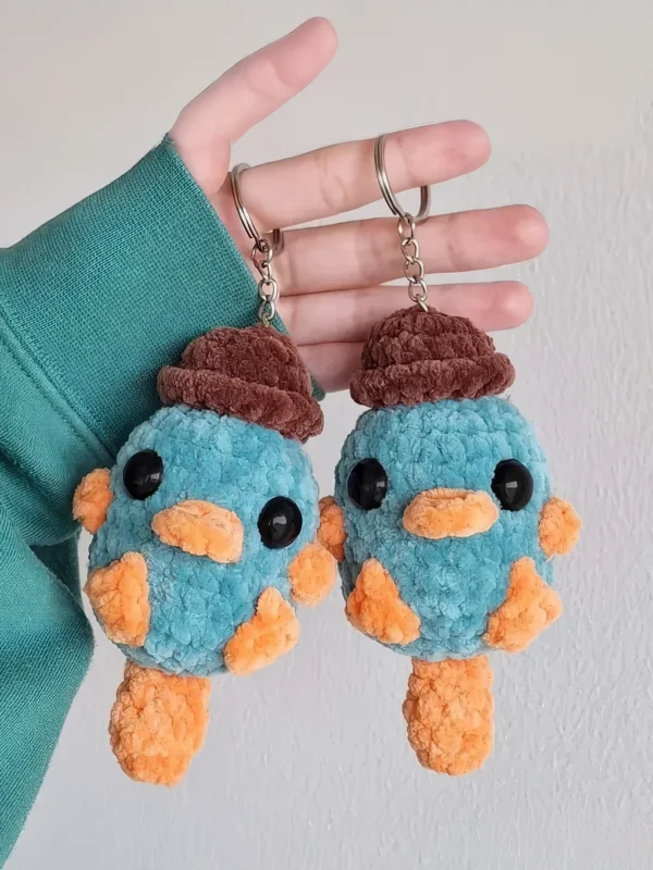 Cute Platypus Keychain Amigurumi