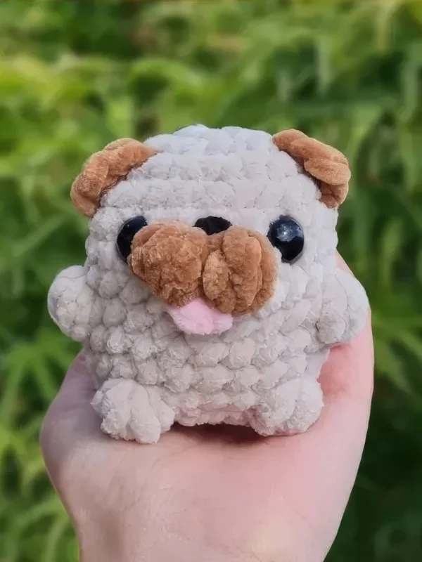 No-Sew Baby Pug Amigurumi Free Pattern
