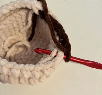 How to make rnd 14 with back loops