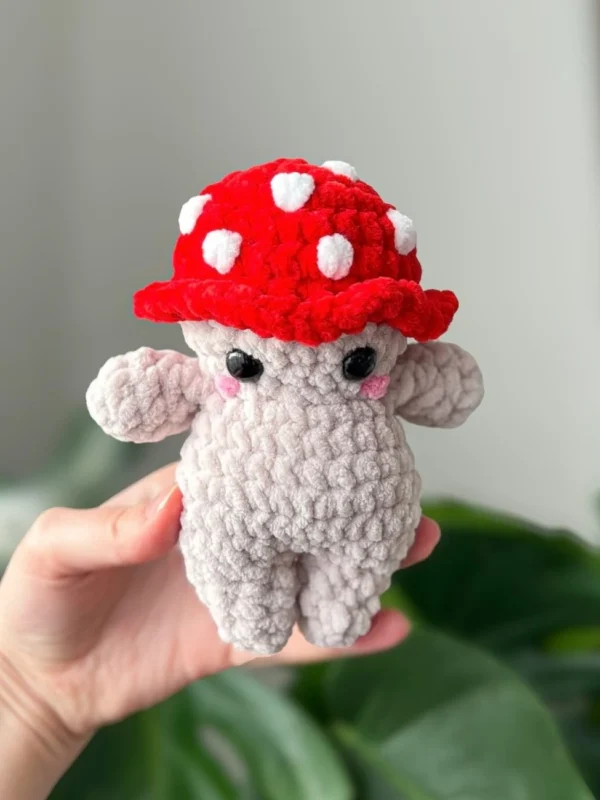 No-Sew Cheeky Mushroom Free Crochet Pattern