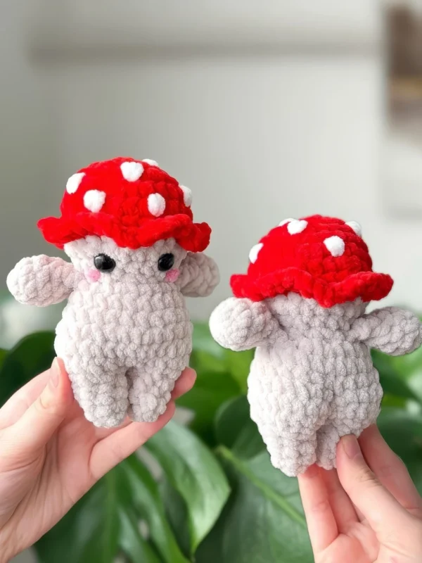 Playful Leggy Mushroom Free Crochet Pattern