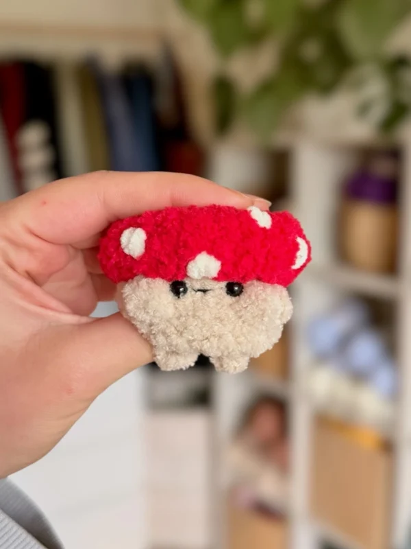 Tiny Grumpy Toadstool Amigurumi Free Crochet Pattern