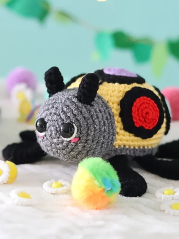 Colorful Confetti Ladybug Free Crochet Pattern