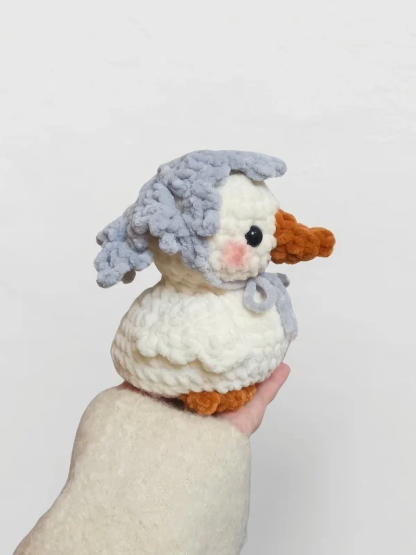 Cozy Winter Duck with Bonnet Amigurumi Free Crochet Pattern