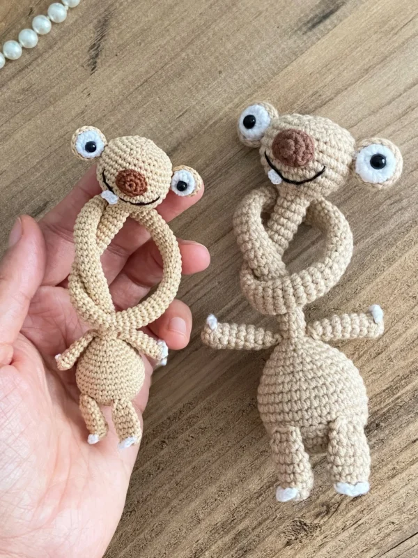 Googly-Eyed Sloth Ice Age Amigurumi Free Crochet Pattern