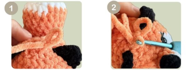 How to make hairs step 1 and 2.