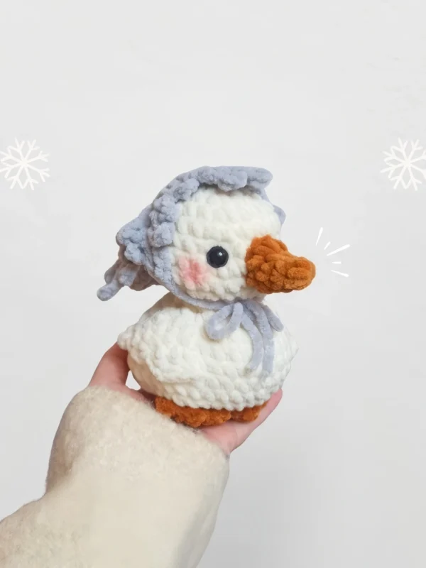 Sweet Duckling in Bonnet Amigurumi Free Pattern