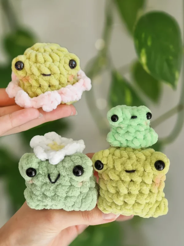3-in-1 Cuddly Froggies Free Crochet Pattern