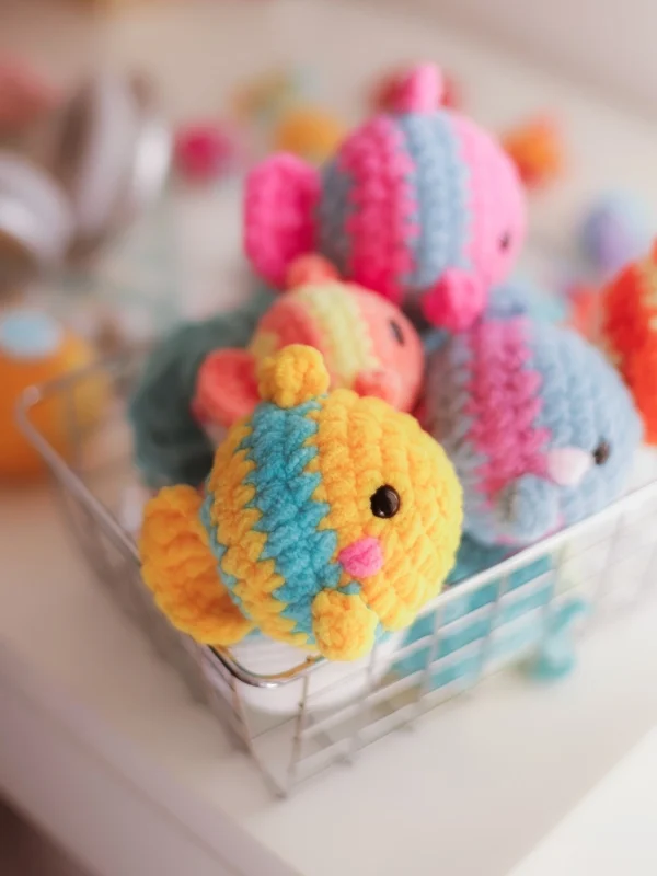 Chubby Striped Fish Amigurumi Free Crochet Pattern