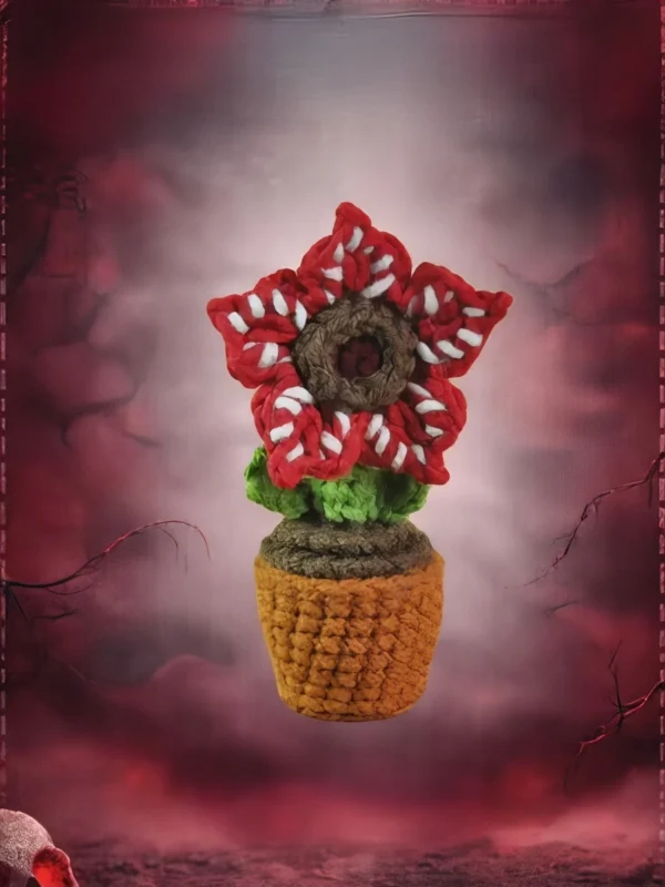 Spooky Potted Demogorgon Flower Free Pattern