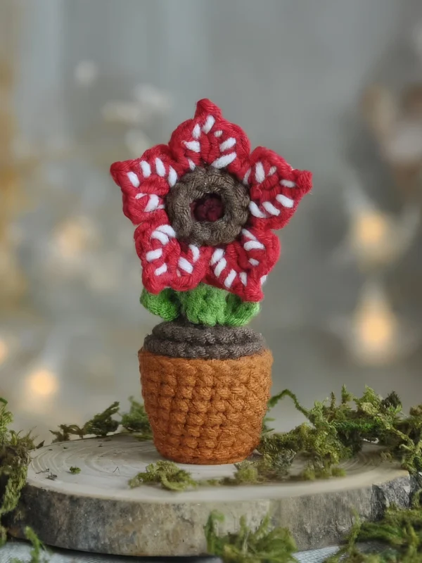 Stranger Things Demogorgon Flower Amigurumi Free Pattern