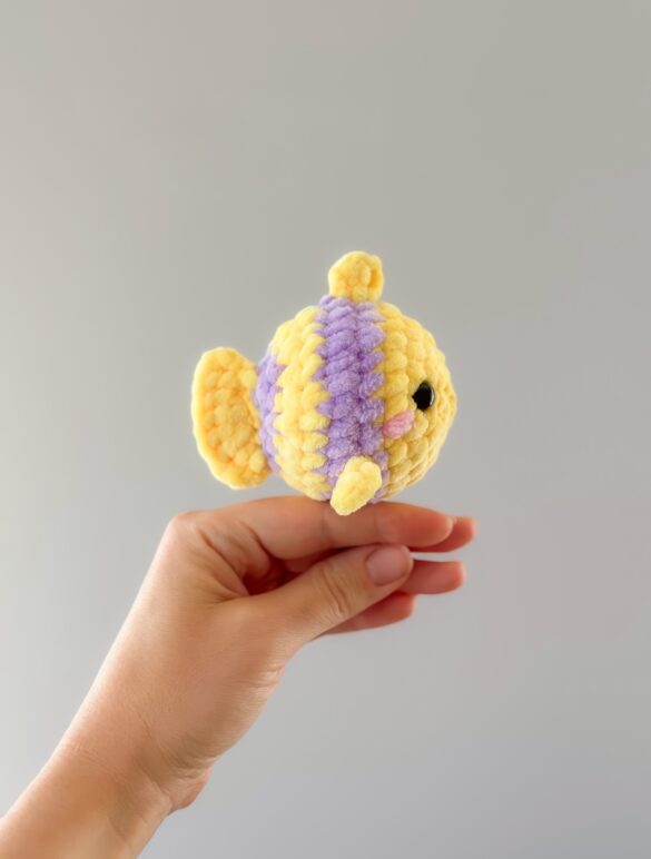 Tropical No-Sew Fish Free Crochet Pattern