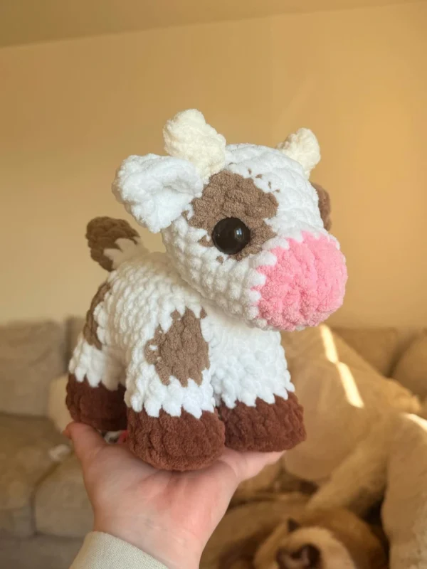 Chubby Baby Cow Plushie Free Crochet Pattern