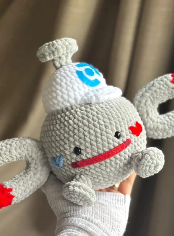 Chubby Magnemite Pokémon Plushie Free Pattern