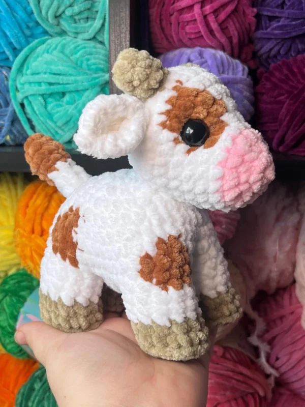 Sweet Spotted Baby Cow Amigurumi Free Pattern