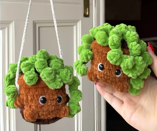 Happy Hanging Plant Pot Amigurumi Free Crochet Pattern