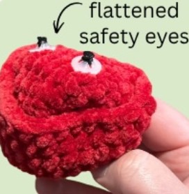 How to make flattened eyes
