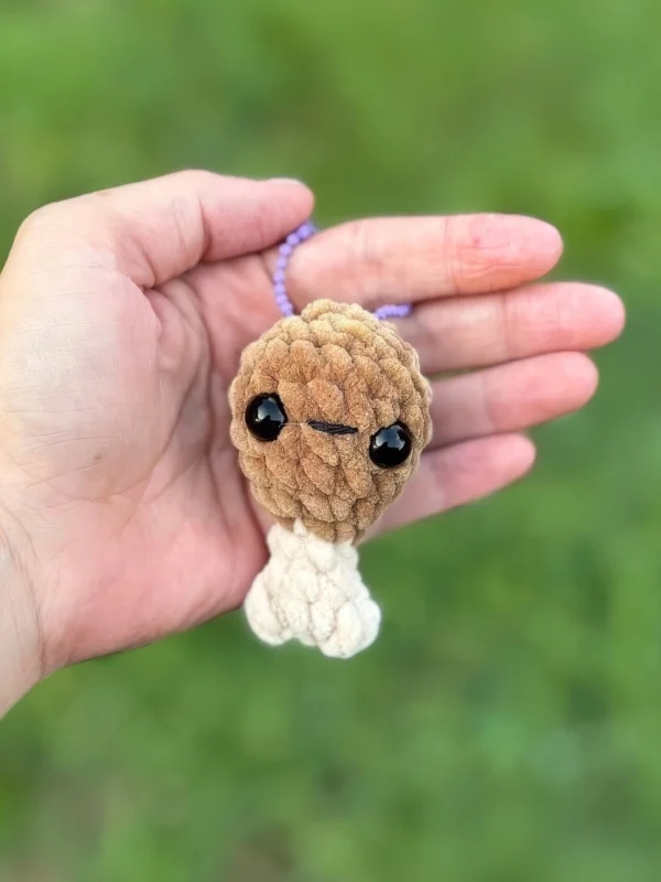 No-Sew Turkey Leg Keychain Free Crochet Pattern