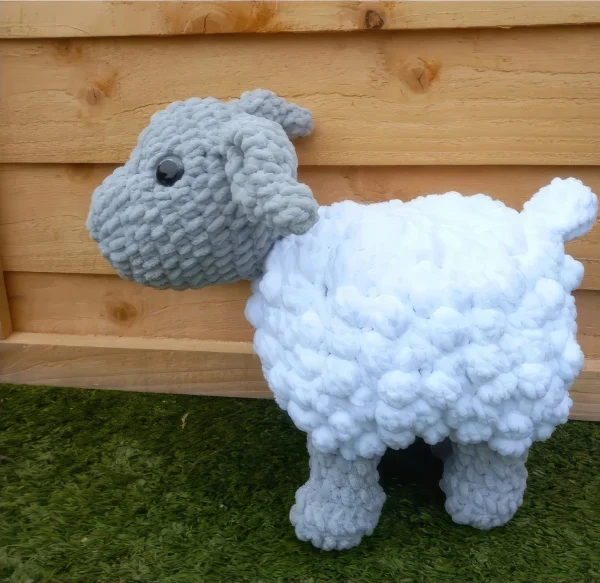 Big Fluffy Sheep Plushie Free Crochet Pattern