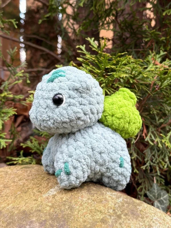Chubby Bulbasaur Pokemon Free Crochet Pattern
