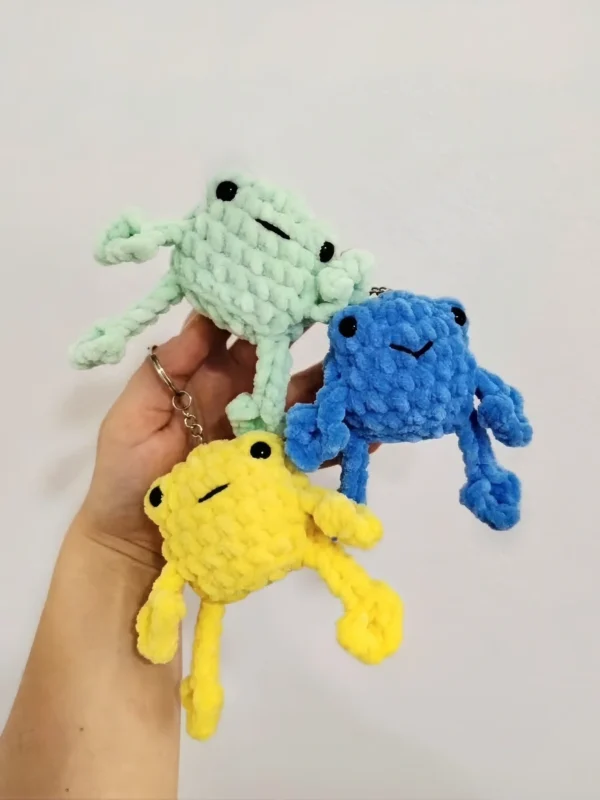 Leggy Frog Keychain Free Crochet Pattern