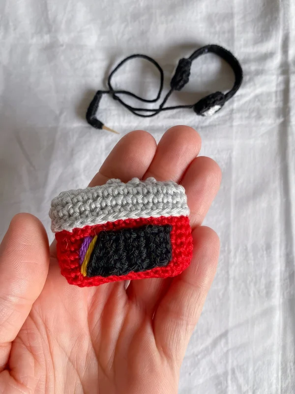 Tiny 80s Cassette Player Amigurumi Free Crochet Pattern